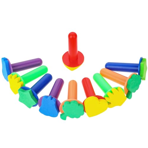 cobee Schwammpinsel, 10 Stück Malschwämme Schwammpinsel Schaumstoffpinsel Schwammmalpinsel Sortierte Schaumstoffmalpinsel Malstempel Bastelschwämme für Handwerk Keramik Malerei Zeichnung cobee Schwammpinsel, 10 Stück Malschwämme Schwammpinsel Schaumstoffpinsel Schwammmalpinsel Sortierte Schaumstoffmalpinsel Malstempel Bastelschwämme für Handwerk Keramik Malerei Zeichnung von Cobee