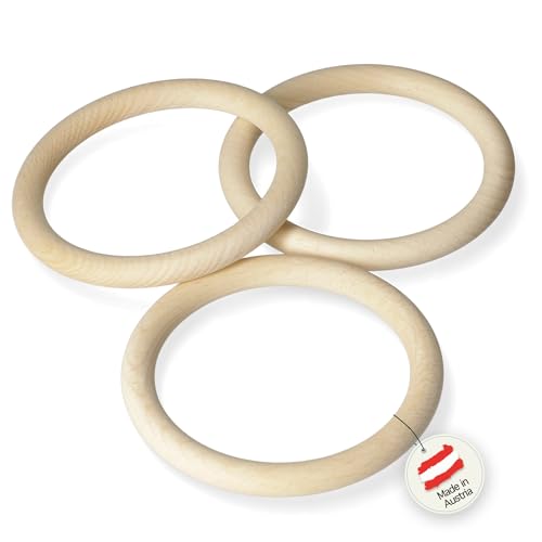 Holzringe | 4 Stück | 115 mm | Made in Österreich | aus hochwertigem Buchenholz, DIY, basteln, Makramee, Holzringe Holzringe | 4 Stück | 115 mm | Made in Österreich | aus hochwertigem Buchenholz, DIY, basteln, Makramee, Holzringe von coco+cozy LIVING