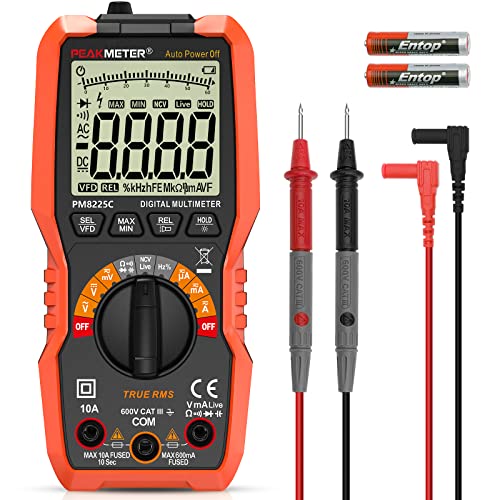 Digital Multimeter, 6000 Counts Auto Range, genaues Messen von AC/DC-Spannung, Amperemeter, Widerstand, Kapazität, NCV, Frequenz, Diode, mit LCD-Display für das Autoelektriker-Schullabor Digital Multimeter, 6000 Counts Auto Range, genaues Messen von AC/DC-Spannung, Amperemeter, Widerstand, Kapazität, NCV, Frequenz, Diode, mit LCD-Display für das Autoelektriker-Schullabor von coczow