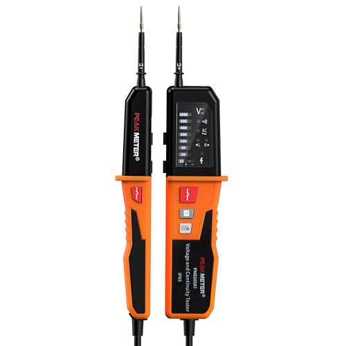 Spannungsprüfer,Durchgangsprüfer,automatischer Bereich 12V~1000V,IP65Multifunktions-Umfassender elektrischer Tester,kann AC/DC Spannung,Phasenfolge,Durchgang,RCD,batterielose Erkennung messen PM8200A1 von coczow