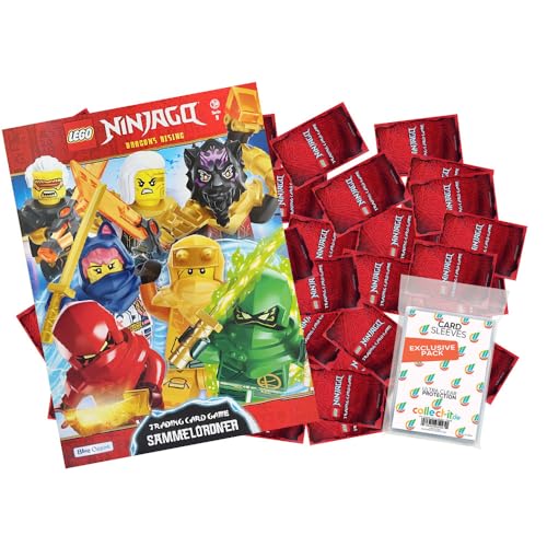 Bundle mit Lego Ninjago Serie 9 Trading Cards - 1 Leere Sammelmappe + 50 Verschiedene, zufällige Karten + Exklusive Collect-it Hüllen von collect-it.de MY HOME OF CARDS + TOYS