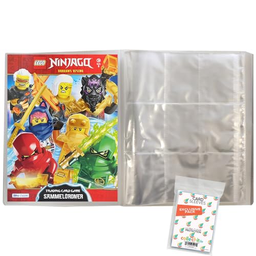 Bundle mit Lego Ninjago Serie 9 Trading Cards - 1 Leere Sammelmappe + Exklusive Collect-it Hüllen von collect-it.de MY HOME OF CARDS + TOYS