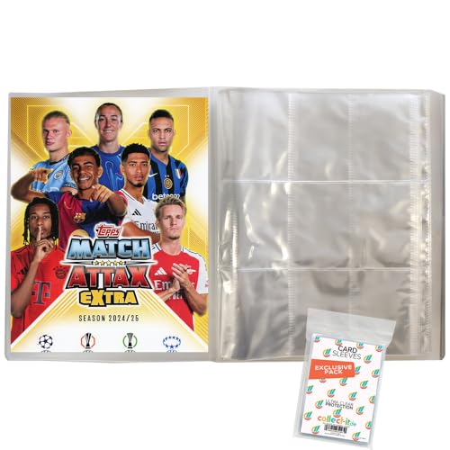 Bundle mit Match Attax Champions League 2024/25 EXTRA - Trading Cards - 1 Leere Sammelmappe + Exklusive Collect-it Hüllen, passende Sammelmappe für Ihre Karten Bundle mit Match Attax Champions League 2024/25 EXTRA - Trading Cards - 1 Leere Sammelmappe + Exklusive Collect-it Hüllen, passende Sammelmappe für Ihre Karten von collect-it.de MY HOME OF CARDS + TOYS