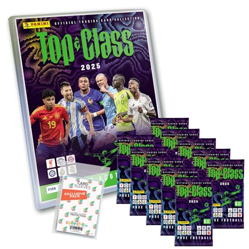 Bundle mit Top Class Pure Football 2025 - Trading Cards - 1 Leere Sammelmappe + 10 Booster + Exklusive Collect-it Hüllen Bundle mit Top Class Pure Football 2025 - Trading Cards - 1 Leere Sammelmappe + 10 Booster + Exklusive Collect-it Hüllen von collect-it.de MY HOME OF CARDS + TOYS