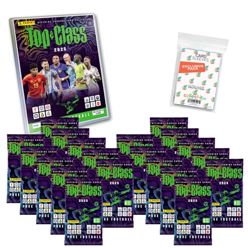 Bundle mit Top Class Pure Football 2025 - Trading Cards - 1 Leere Sammelmappe + 20 Booster + Exklusive Collect-it Hüllen, 1 Booster enthält: 8 Karten Bundle mit Top Class Pure Football 2025 - Trading Cards - 1 Leere Sammelmappe + 20 Booster + Exklusive Collect-it Hüllen, 1 Booster enthält: 8 Karten von collect-it.de MY HOME OF CARDS + TOYS