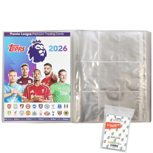 Bundle mit Topps - Premier League 2025/26 Trading Cards - 1 Leere Sammelmappe + Exklusive Collect-it Hüllen von collect-it.de MY HOME OF CARDS + TOYS