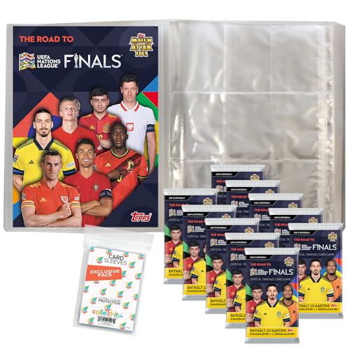 Bundle mit Topps - Road to 2022 UEFA Nations League - 1 Leere Sammelmappe + 10 Booster + Exklusive Collect-it Hüllen Bundle mit Topps - Road to 2022 UEFA Nations League - 1 Leere Sammelmappe + 10 Booster + Exklusive Collect-it Hüllen von collect-it.de MY HOME OF CARDS + TOYS