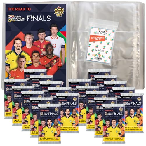 Bundle mit Topps - Road to 2022 UEFA Nations League - 1 Leere Sammelmappe + 20 Booster + Exklusive Collect-it Hüllen Bundle mit Topps - Road to 2022 UEFA Nations League - 1 Leere Sammelmappe + 20 Booster + Exklusive Collect-it Hüllen von collect-it.de MY HOME OF CARDS + TOYS