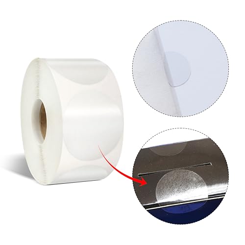 colortouch 10 Rolle, 10.000 Stück Klebepunkte Transparent Aufklebe für Verpackung - 3 cm Durchmesser - Hochwertige Siegel Aufkleber Etiketten Kreis Verschluss für Verpackungsmaterialien von colortouch