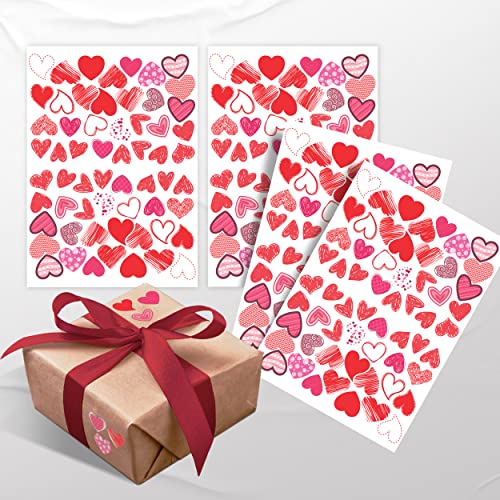 colortouch 112 Stück Herzen Aufkleber, verschiedenen Größen (2 * 2-2 * 2,5), Hochwertige Sticker zum Verschönern und Beschriften Geschenken von colortouch