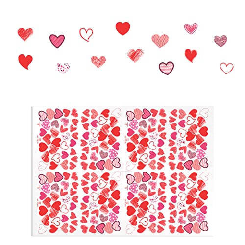 colortouch 112 Stück Herzen Aufkleber, verschiedenen Größen (2 * 2-2 * 2,5), Hochwertige Sticker zum Verschönern und Beschriften Geschenken von colortouch