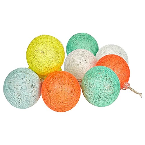 colourliving Solar Party Lichterkette LED für außen und innen 10 Lampions mit 20 LED 2 Meter von colourliving