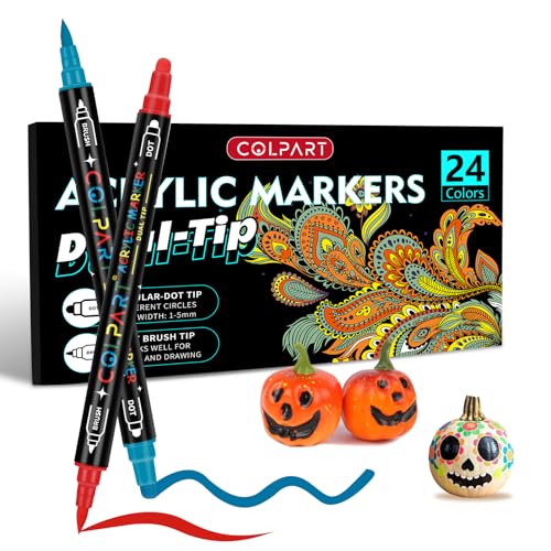 Acrylstifte für Steine wasserfest-24 Farben Steine Bemalen Acrylfarben stifte Acrylic PaintPermanent Marker Stift Für Kunststoff Glas Holz Keramik Metall Reifen Leinwand. Acrylstifte für Steine wasserfest-24 Farben Steine Bemalen Acrylfarben stifte Acrylic PaintPermanent Marker Stift Für Kunststoff Glas Holz Keramik Metall Reifen Leinwand. von colpart