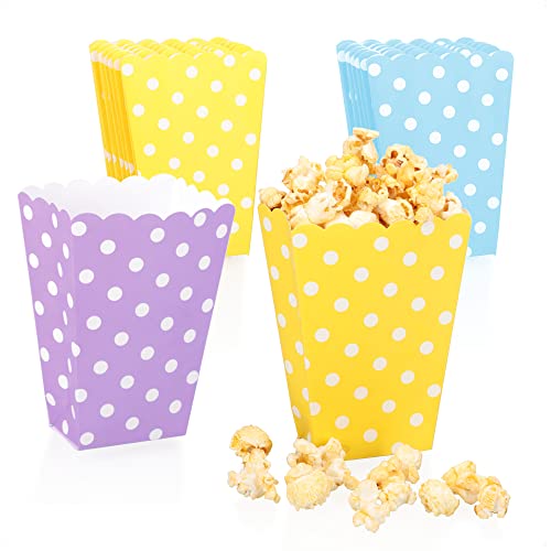 com-four® 16x Popcorn-Tüten - Papiertüten für Picknick, Geburtstage, Hochzeit oder als kleines Osternest - Snacktasche [Auswahl variiert] (16 Stück - bunt) von com-four
