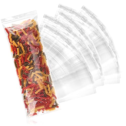 com-four® 500x Druckverschlussbeutel - transparente Tütchen mit Druckverschluss - Zip-Beutel wiederverschließbar - Polybeutel mit Verschluss - 400 x 150 mm von com-four