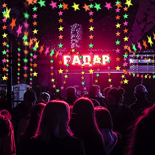 32,9 m Lange Neon-Leucht-Party-Stern-Papiergirlande, UV, leuchtet im Dunkeln, Partyzubehör, Girlanden, Neon-Papier-Luftschlangen für Schwarzlicht, Fluoreszierendes Zubehör für Geburtstag, Hochzeit 32,9 m Lange Neon-Leucht-Party-Stern-Papiergirlande, UV, leuchtet im Dunkeln, Partyzubehör, Girlanden, Neon-Papier-Luftschlangen für Schwarzlicht, Fluoreszierendes Zubehör für Geburtstag, Hochzeit von corwogolo
