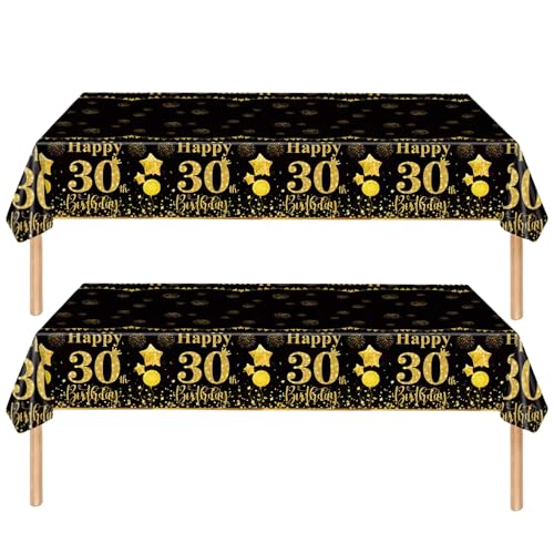 Tischdecke 30. Geburtstag Männer Frauen,2 Stück Papiertischdecke Rolle Schwarze Gold Einmal Tischdecke Party Tischdecken 30. Geburtstag Deko Tischtücher für Erwachsene 30. Geburtstags Tischdekoration Tischdecke 30. Geburtstag Männer Frauen,2 Stück Papiertischdecke Rolle Schwarze Gold Einmal Tischdecke Party Tischdecken 30. Geburtstag Deko Tischtücher für Erwachsene 30. Geburtstags Tischdekoration von cosoro