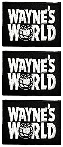 Oncex Wayne's World Aufnäher mit Aufschrift "Wayne's World", bestickt, zum Aufbügeln, für Rucksäcke, Hut, Jeans, Jacken, T-Shirts, Kleidung, 3 Stück Oncex Wayne's World Aufnäher mit Aufschrift "Wayne's World", bestickt, zum Aufbügeln, für Rucksäcke, Hut, Jeans, Jacken, T-Shirts, Kleidung, 3 Stück von cotton fabric