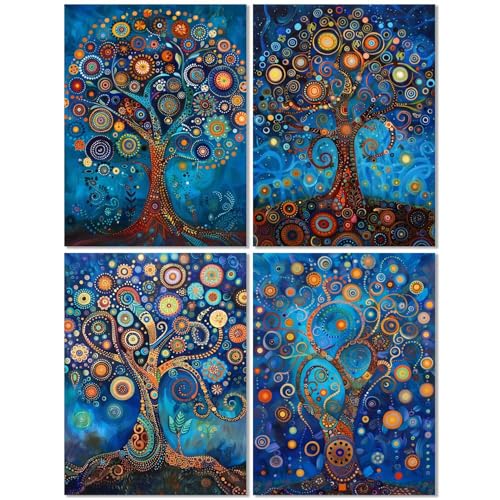 4 Stück Diamond Painting Kinder ab 10 Jahre Baum Des Lebens 70x90cm, Diamond Painting Erwachsene Retro, 5D DIY Mosaikherstellung Basteln Erwachsene Diamant Malerei Stickerei Kits für Wand Dekor Z-251T 4 Stück Diamond Painting Kinder ab 10 Jahre Baum Des Lebens 70x90cm, Diamond Painting Erwachsene Retro, 5D DIY Mosaikherstellung Basteln Erwachsene Diamant Malerei Stickerei Kits für Wand Dekor Z-251T von cppxinng