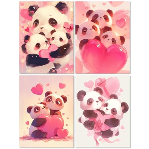 4 Stück Diamond Painting Kinder ab 10 Jahre Panda 70x90cm, Diamond Painting Erwachsene Niedlich, 5D DIY Mosaikherstellung Basteln Erwachsene Diamant Malerei Stickerei Kits für Home Wand Dekor Z-413T 4 Stück Diamond Painting Kinder ab 10 Jahre Panda 70x90cm, Diamond Painting Erwachsene Niedlich, 5D DIY Mosaikherstellung Basteln Erwachsene Diamant Malerei Stickerei Kits für Home Wand Dekor Z-413T von cppxinng