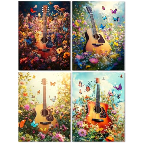 4 Stück Diamond Painting Kinder ab 9 Jahre Schmetterling 40x50cm, Diamond Painting Erwachsene Qin, 5D DIY Mosaikherstellung Basteln Erwachsene Diamant Malerei Stickerei Kits für Home Wand Dekor Z-17T von cppxinng