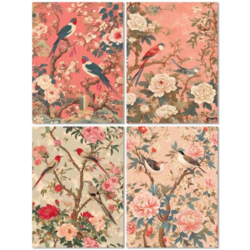 4er Set Diamond Painting Erwachsene Blume 30x40cm, Diamond Painting Kinder Vogel, DIY Basteln Mädchen 10 Jahre,Mosaikherstellung Kreativ Set für Erwachsene,Diamant Stickerei Kits für Wand Dekor Z-434T 4er Set Diamond Painting Erwachsene Blume 30x40cm, Diamond Painting Kinder Vogel, DIY Basteln Mädchen 10 Jahre,Mosaikherstellung Kreativ Set für Erwachsene,Diamant Stickerei Kits für Wand Dekor Z-434T von cppxinng