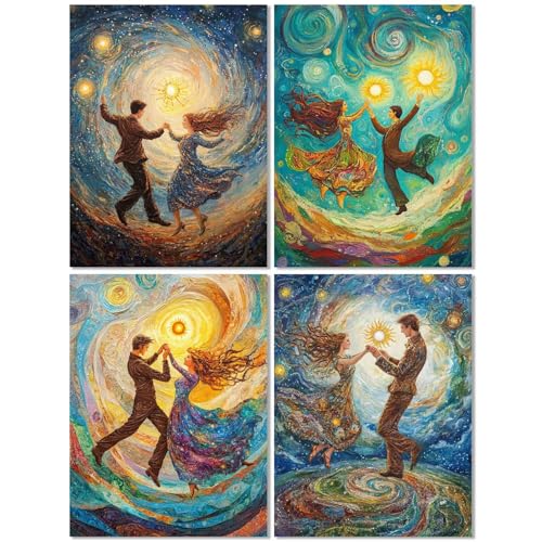 4er Set Diamond Painting Erwachsene Paar 45x60cm, Diamond Painting Kinder Farbe, DIY Basteln Mädchen 10 Jahre,Mosaikherstellung Kreativ Set für Erwachsene, Diamant Stickerei Kits für Wand Dekor Z-452T 4er Set Diamond Painting Erwachsene Paar 45x60cm, Diamond Painting Kinder Farbe, DIY Basteln Mädchen 10 Jahre,Mosaikherstellung Kreativ Set für Erwachsene, Diamant Stickerei Kits für Wand Dekor Z-452T von cppxinng