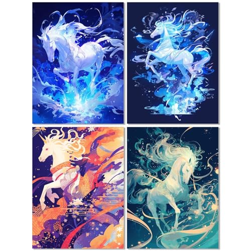 4er Set Diamond Painting Erwachsene Pferd 30x40cm, Diamond Painting Kinder Traum, DIY Basteln Mädchen 10 Jahre,Mosaikherstellung Kreativ Set für Erwachsene,Diamant Stickerei Kits für Wand Dekor Z-444T 4er Set Diamond Painting Erwachsene Pferd 30x40cm, Diamond Painting Kinder Traum, DIY Basteln Mädchen 10 Jahre,Mosaikherstellung Kreativ Set für Erwachsene,Diamant Stickerei Kits für Wand Dekor Z-444T von cppxinng