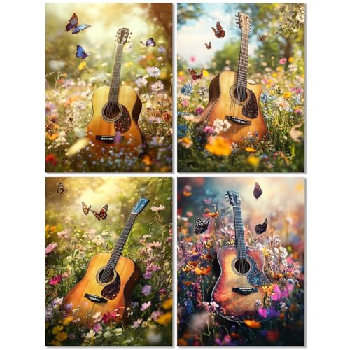 4er Set Diamond Painting Erwachsene Schmetterling 60x80cm, Diamond Painting Kinder Qin, DIY Basteln Mädchen 10 Jahre, Mosaikherstellung Kreativ Set für Erwachsene, 5D Diamant Stickerei Kits Z-536T von cppxinng