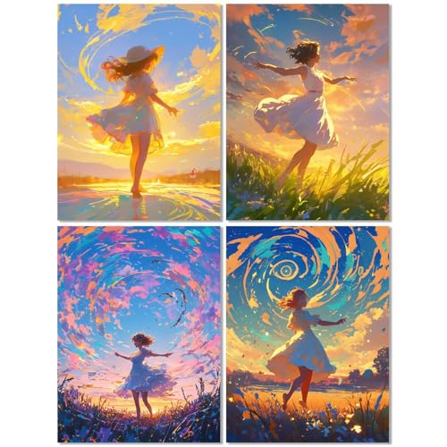 4er Set Diamond Painting Erwachsene Schönheit 40x50cm, Diamond Painting Kinder Niedlich, DIY Basteln Mädchen 10 Jahre, Mosaikherstellung Kreativ Set für Erwachsene, 5D Diamant Stickerei Kits Z-450T 4er Set Diamond Painting Erwachsene Schönheit 40x50cm, Diamond Painting Kinder Niedlich, DIY Basteln Mädchen 10 Jahre, Mosaikherstellung Kreativ Set für Erwachsene, 5D Diamant Stickerei Kits Z-450T von cppxinng
