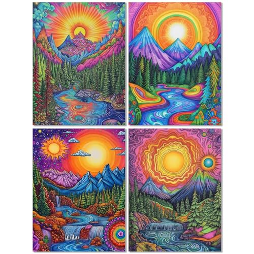 4er Set Diamond Painting Erwachsene Sonnenuntergang 20x30cm, Diamond Painting Kinder Farbe, DIY Basteln Mädchen 10 Jahre, Mosaikherstellung Kreativ Set für Erwachsene, 5D Diamant Stickerei Kits Z-492T 4er Set Diamond Painting Erwachsene Sonnenuntergang 20x30cm, Diamond Painting Kinder Farbe, DIY Basteln Mädchen 10 Jahre, Mosaikherstellung Kreativ Set für Erwachsene, 5D Diamant Stickerei Kits Z-492T von cppxinng