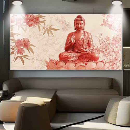 Diamond Painting Bambus Buddha，Diamond Painting Erwachsene Groß XXL 30x80cm，Diamant Painting eckige steine Bilder，Diamond Art zubehör cross stitch kit，diamond Stickerei set Home Wand Dekor Gifts C10 von cppxinng