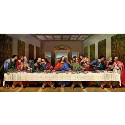 Diamond Painting Jesus das letzte Abendmahl,Diamond Painting Erwachsene Groß 50x120cm,Diamant Painting eckige steine Bilder,Diamond Art zubehör cross stitch kit,diamond Stickerei set Home Dekor J95 Diamond Painting Jesus das letzte Abendmahl,Diamond Painting Erwachsene Groß 50x120cm,Diamant Painting eckige steine Bilder,Diamond Art zubehör cross stitch kit,diamond Stickerei set Home Dekor J95 von cppxinng