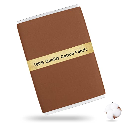 Craftido 100% Baumwollstoff Oeko-Tex, Meterware, 112cm Breit x 274cm Extra Lang - Mittleres Gewicht 145g - zum Quilten, Nähen, Schneidern, Bettwäsche, Futterstoffe, Kunsthandwerk - Brown Craftido 100% Baumwollstoff Oeko-Tex, Meterware, 112cm Breit x 274cm Extra Lang - Mittleres Gewicht 145g - zum Quilten, Nähen, Schneidern, Bettwäsche, Futterstoffe, Kunsthandwerk - Brown von craftido