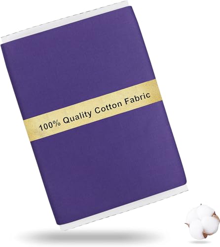 Craftido 100% Baumwollstoff Oeko-Tex, Meterware, 112cm Breit x 274cm Extra Lang - Mittleres Gewicht 145g - zum Quilten, Nähen, Schneidern, Bettwäsche, Futterstoffe, Kunsthandwerk - Gentian Violet Craftido 100% Baumwollstoff Oeko-Tex, Meterware, 112cm Breit x 274cm Extra Lang - Mittleres Gewicht 145g - zum Quilten, Nähen, Schneidern, Bettwäsche, Futterstoffe, Kunsthandwerk - Gentian Violet von craftido