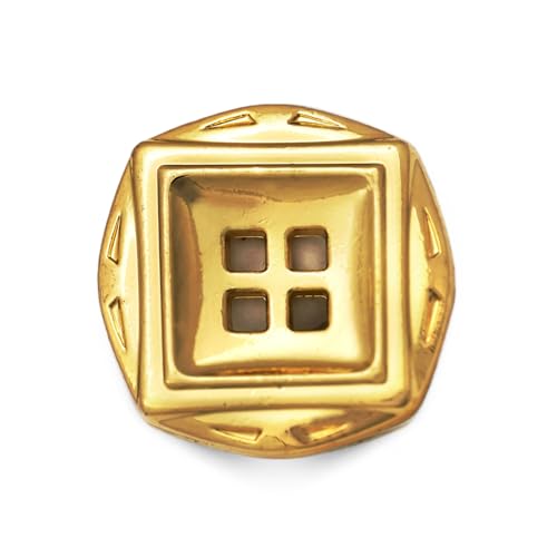 Craftisum Metallknöpfe mit vier Löchern, galvanisiert, 1,9 cm, goldfarben, 20 Stück Craftisum Metallknöpfe mit vier Löchern, galvanisiert, 1,9 cm, goldfarben, 20 Stück von craftisum