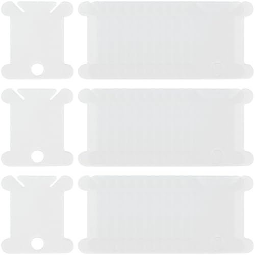 CRASPIRE 150 Stück Kunststoff-Garnspulen, Stickgarn, Organizer, Karten, transparent, leicht, Kreuzstich, Garnwickler mit Schlitzen und Aufhängereifen für Heimwerker, Basteln, Nähen, Handarbeiten CRASPIRE 150 Stück Kunststoff-Garnspulen, Stickgarn, Organizer, Karten, transparent, leicht, Kreuzstich, Garnwickler mit Schlitzen und Aufhängereifen für Heimwerker, Basteln, Nähen, Handarbeiten von craspire