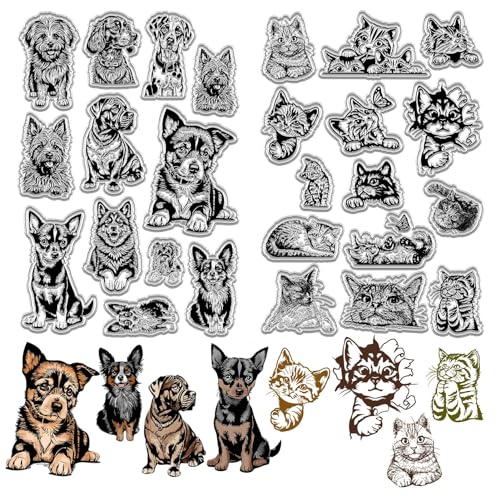 CRASPIRE Katze Transparente Stempel Tier Retro Transparente Silikon-Stempelsiegel Für Journaling, Kartenherstellung, DIY, Scrapbooking, Fotoalbum, Dekoratives Notizbuch, Dekor CRASPIRE Katze Transparente Stempel Tier Retro Transparente Silikon-Stempelsiegel Für Journaling, Kartenherstellung, DIY, Scrapbooking, Fotoalbum, Dekoratives Notizbuch, Dekor von craspire