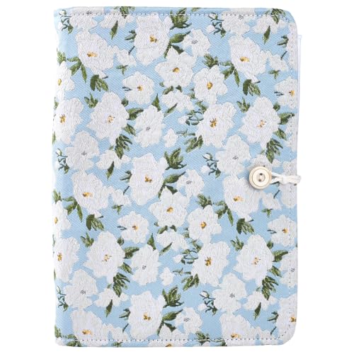 CRASPIRE A5 Stoffbinder-Einband, 6 Ringe, nachfüllbar, Blumendekor mit 90 Blatt, 6 Löcher, lose Blätter, Rechnungstasche, Stoff, Seilbindung, Notizbuch, Schutz für Planer, Organisation, Reisetagebuch CRASPIRE A5 Stoffbinder-Einband, 6 Ringe, nachfüllbar, Blumendekor mit 90 Blatt, 6 Löcher, lose Blätter, Rechnungstasche, Stoff, Seilbindung, Notizbuch, Schutz für Planer, Organisation, Reisetagebuch von craspire