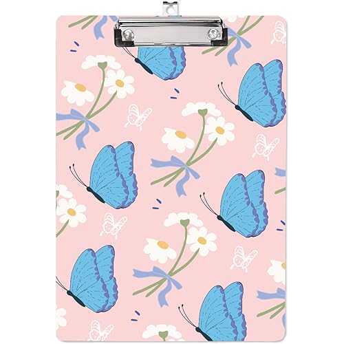 CRASPIRE Acryl-Klemmbrett, A4, Schmetterlings-Schreibtafel Mit Edelstahl-Clip, Rechteckiges Tier-Schreibgerät, Dekorative Klemmbretter, Formularhalter Für Bürobedarf, Schule, Studenten CRASPIRE Acryl-Klemmbrett, A4, Schmetterlings-Schreibtafel Mit Edelstahl-Clip, Rechteckiges Tier-Schreibgerät, Dekorative Klemmbretter, Formularhalter Für Bürobedarf, Schule, Studenten von craspire