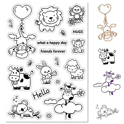 craspire Bauernhof-Tier-Stempel, Durchsichtig, Bauernhof, Kuh, Schaf, AFFE, Löwe, Kaninchen, Transparente Silikon-Siegel, Stempel Für Journaling, Kartenherstellung, DIY, Scrapbooking, Handgefertigtes craspire Bauernhof-Tier-Stempel, Durchsichtig, Bauernhof, Kuh, Schaf, AFFE, Löwe, Kaninchen, Transparente Silikon-Siegel, Stempel Für Journaling, Kartenherstellung, DIY, Scrapbooking, Handgefertigtes von craspire