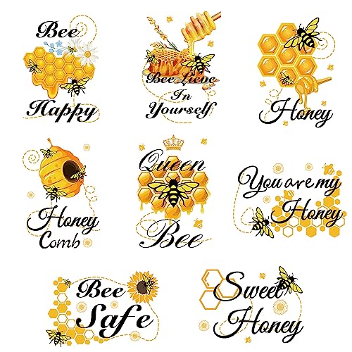 craspire Bienen-Wandaufkleber, PVC, Wasserfest, Selbstklebend, Abnehmbare Hummel-Honigbienen-Aufkleber, Tier, Rechteckig, 8 Blatt, 8 Stile, Für Fenster, Treppenhaus, Heimdekoration, TV-Wandkunst craspire Bienen-Wandaufkleber, PVC, Wasserfest, Selbstklebend, Abnehmbare Hummel-Honigbienen-Aufkleber, Tier, Rechteckig, 8 Blatt, 8 Stile, Für Fenster, Treppenhaus, Heimdekoration, TV-Wandkunst von craspire