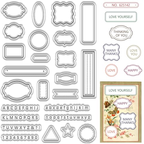 CRASPIRE Etikettenrahmen, Transparenter Gummistempel, Stern, Vintage, Transparent, Silikon-Siegel, Stempel, Retro Für Journaling, Kartenherstellung, DIY, Scrapbooking, Handgefertigtes Fotoalbum CRASPIRE Etikettenrahmen, Transparenter Gummistempel, Stern, Vintage, Transparent, Silikon-Siegel, Stempel, Retro Für Journaling, Kartenherstellung, DIY, Scrapbooking, Handgefertigtes Fotoalbum von craspire