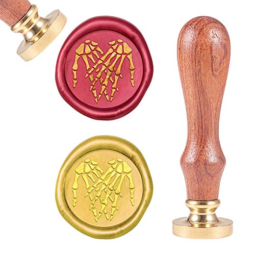 craspire Halloween Wachs-Siegel-Stempel Handskelett, Siegellack Stempel Retro Holzstempel Wachssiegel 25 mm Abnehmbar Messingkopf Holzgriff Für Party Einladung Umschlag Grußkarte craspire Halloween Wachs-Siegel-Stempel Handskelett, Siegellack Stempel Retro Holzstempel Wachssiegel 25 mm Abnehmbar Messingkopf Holzgriff Für Party Einladung Umschlag Grußkarte von craspire
