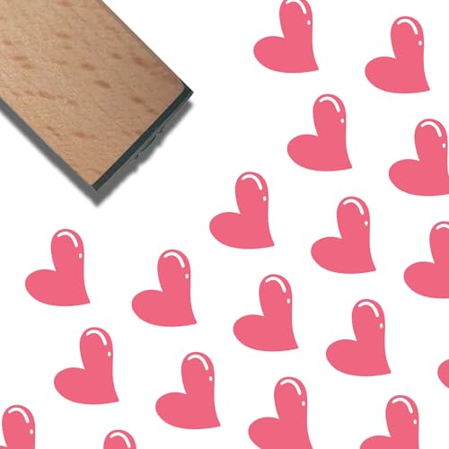 CRASPIRE Herz Holzstempel Valentinstags Stempel Naturholz Wiederverwendbar Vintage Dekorativ Liebesherzen Druck Journaling Kleine Siegel Für Scrapbooking Journal Tagebuch Brief Planer DIY von craspire