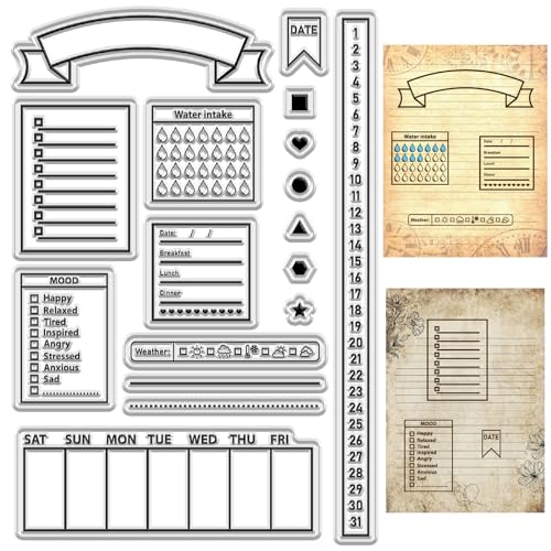 CRASPIRE Kalender Clear Stamps Woche Numer Wiederverwendbare Transparente Silikon Stempel Siegel Poststempel für Journaling Kartenherstellung Dekor DIY Scrapbooking Filmrahmen Fotoalbum Dekorativ CRASPIRE Kalender Clear Stamps Woche Numer Wiederverwendbare Transparente Silikon Stempel Siegel Poststempel für Journaling Kartenherstellung Dekor DIY Scrapbooking Filmrahmen Fotoalbum Dekorativ von craspire