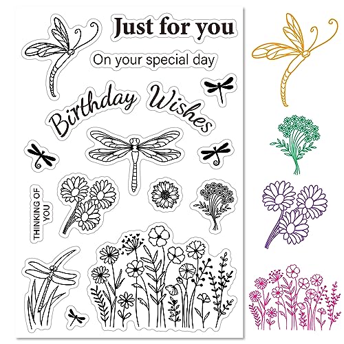 CRASPIRE Libelle, Durchsichtige Gummistempel, Tier, Pflanze, Wort, Blume, Käfer, Transparent, Vintage-Chrysantheme, Poststempel, Silikonsiegel, Stempel, Journaling, Kartenherstellung, DIY CRASPIRE Libelle, Durchsichtige Gummistempel, Tier, Pflanze, Wort, Blume, Käfer, Transparent, Vintage-Chrysantheme, Poststempel, Silikonsiegel, Stempel, Journaling, Kartenherstellung, DIY von craspire