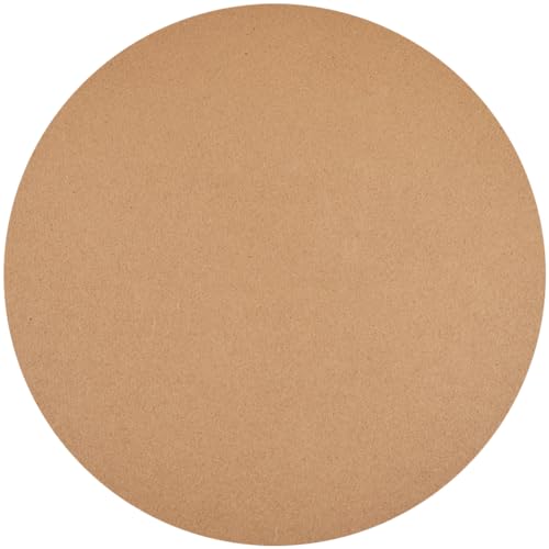 CRASPIRE MDF-Holzplatten Zum Basteln, 3 mm Dick, Runde Mitteldichte Faserplatte, Holz-MDF-Platte, Spanplatten Für Tontrocknungsbrett, Bilderrahmen, Malerei (300 mm Durchmesser) von craspire
