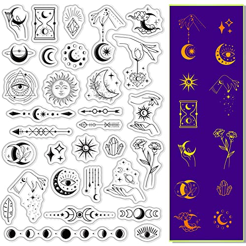 CRASPIRE Magic Clear Stamps Für Die Kartenherstellung Dekoration Scrapbooking Mondphasen Stempel Aus Silikonkautschuk Zum Prägen von Fotoalbum Dekorationen CRASPIRE Magic Clear Stamps Für Die Kartenherstellung Dekoration Scrapbooking Mondphasen Stempel Aus Silikonkautschuk Zum Prägen von Fotoalbum Dekorationen von craspire