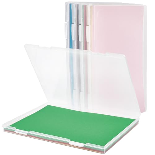 CRASPIRE Transparente A4-Dokumentenbox aus Kunststoff mit Scharnierdeckel, 30,5 x 22,6 x 2,2 cm, transparent, für A4-Ordner, Dokumente, Zeitschriften, Projektaufbewahrung, 4 Stück CRASPIRE Transparente A4-Dokumentenbox aus Kunststoff mit Scharnierdeckel, 30,5 x 22,6 x 2,2 cm, transparent, für A4-Ordner, Dokumente, Zeitschriften, Projektaufbewahrung, 4 Stück von craspire